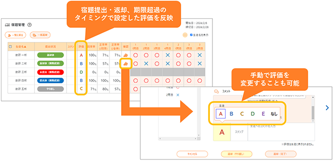 進捗確認画面