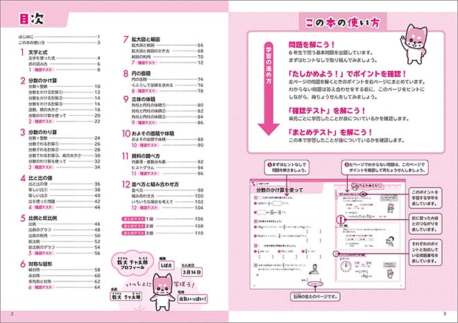 つみあげ算数 小学6年 目次