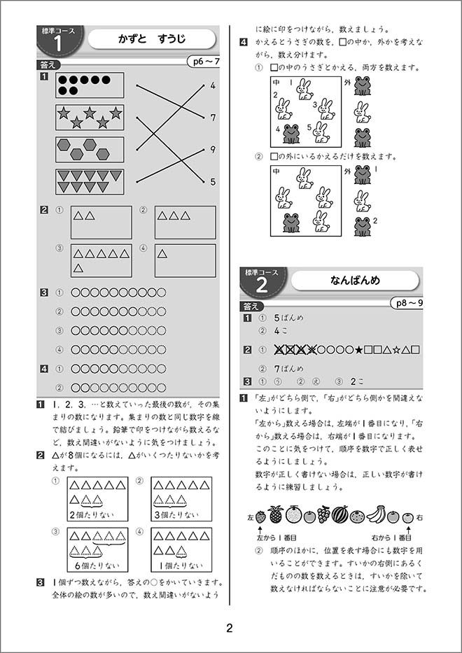 もっと得意になる 算数ランダムトレーニング 小1 別冊解答