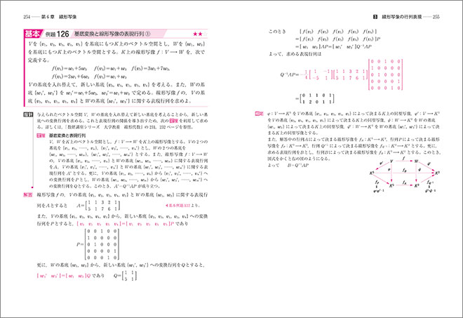 チャート式シリーズ　大学教養　線形代数 内容1