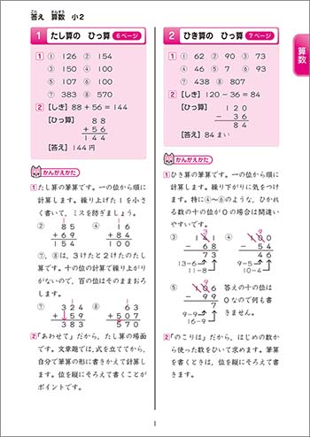 チャ太郎ドリル　総復習編　小学2年生　内容（別冊答え）1