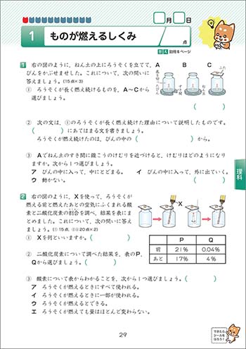 チャ太郎ドリル　総復習編　小学6年生 内容（本誌）3