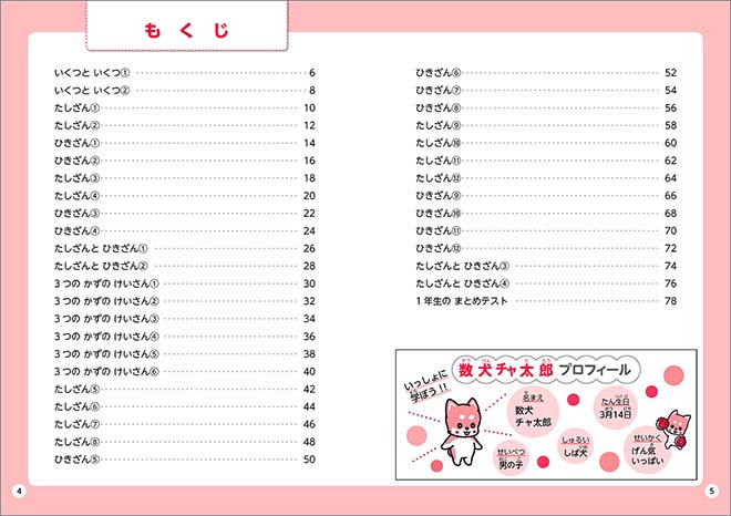 メリハリ算数　小1 目次