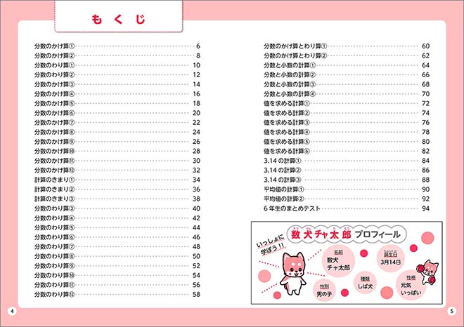 メリハリ算数　小6 目次