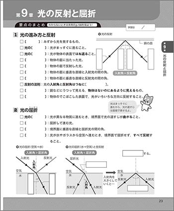 チャート式シリーズ 中学理科 1年 参考書　らくらく活用ノート1