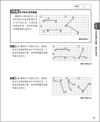 チャート式シリーズ 中学理科 3年 参考書　らくらく活用ノート2