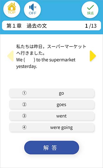 チャート式シリーズ　中学英語　2年 復習テスト