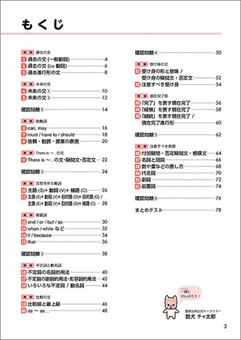 チャート式シリーズ　中学英語　2年　準拠ドリル 目次