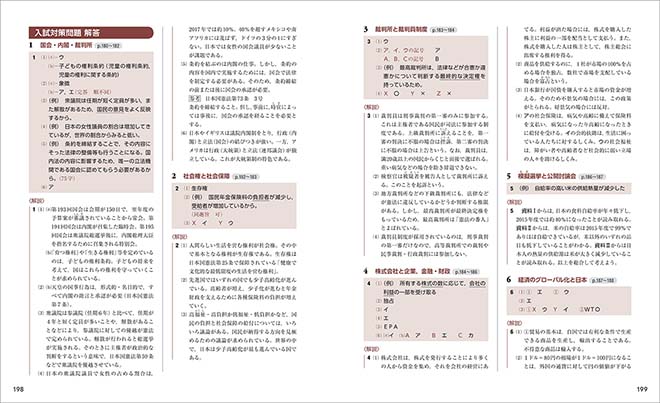 チャート式シリーズ　中学公民 解答2