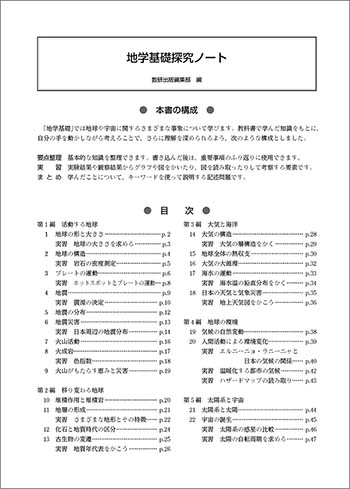 地学基礎探究ノート 目次