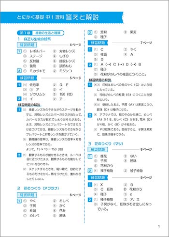 新課程　とにかく基礎　中1理科 内容4
