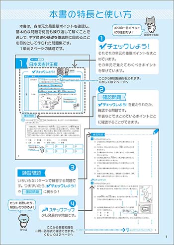 新課程　とにかく基礎　中学歴史 内容1