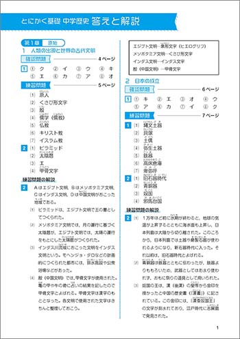 新課程　とにかく基礎　中学歴史 内容4