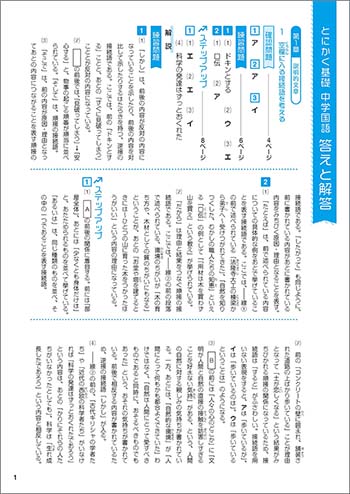 新課程　とにかく基礎　中学国語 内容6