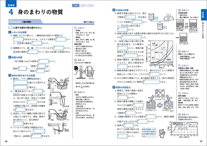 チャート式シリーズ　中学理科　総仕上げ 内容1