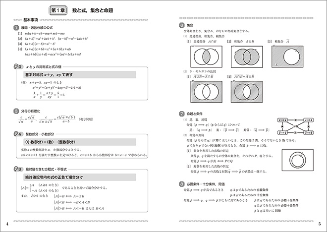 改訂版　大学入学共通テスト対策／基本と演習　数学I・A+II・B　標準演習PLAN100 内容1