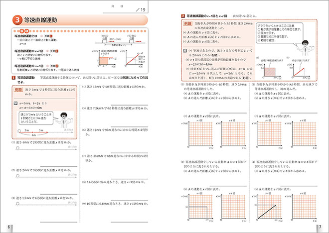 新課程　フォローアップドリル物理基礎　①運動の表し方・力・運動方程式 内容