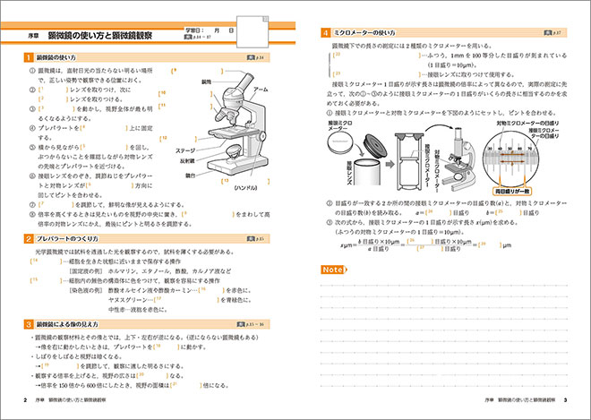 新編 生物基礎 準拠 サポートノート 内容1