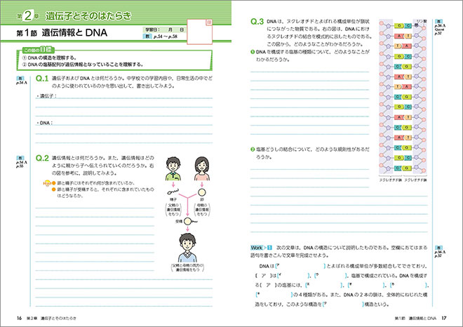 新編 生物基礎 準拠 アクティブブック 内容1