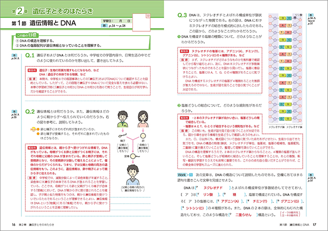 新編 生物基礎 準拠 アクティブブック 内容2