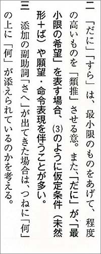 新版　古典文法習得のための　助詞マスターノート 内容2