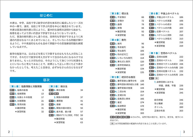 新課程　6ヵ年教育をサポートする　体系数学4 目次