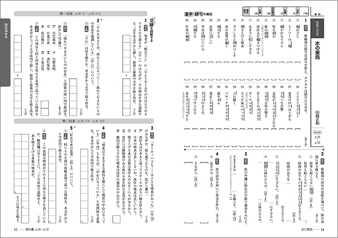 現代の国語 準拠ワーク　ー　本冊（読み深める・考えを表す）1