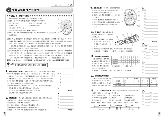 フォローアップ生物基礎　①生物と遺伝子 内容