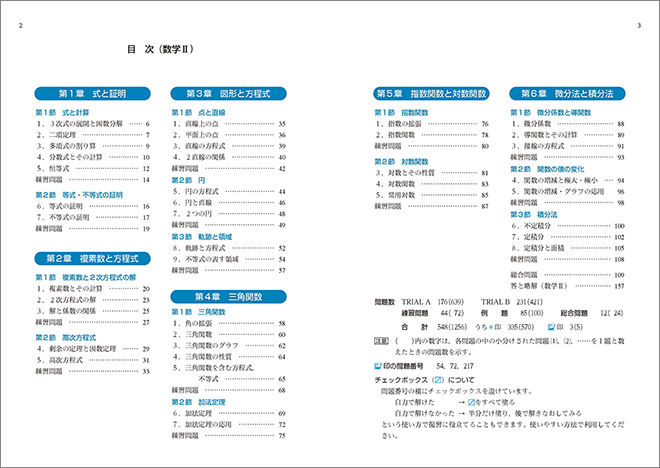 新課程　教科書傍用　3TRIAL　数学II+B〔数列，統計的な推測〕 目次1