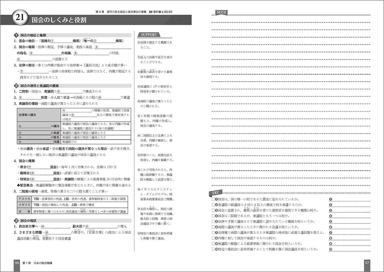 数研出版】公共整理ノート　(公共708準拠)-