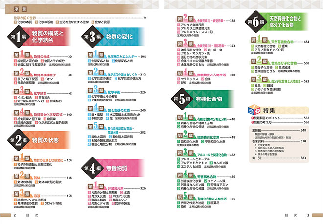 チャート式シリーズ　新化学　化学基礎・化学 目次1