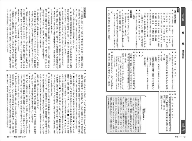 文学国語 準拠ワーク 内容3