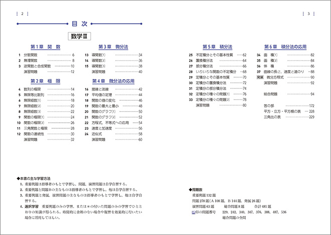 新課程　教科書傍用　サクシード　数学III+C　〔ベクトル，複素数平面，式と曲線〕 目次1