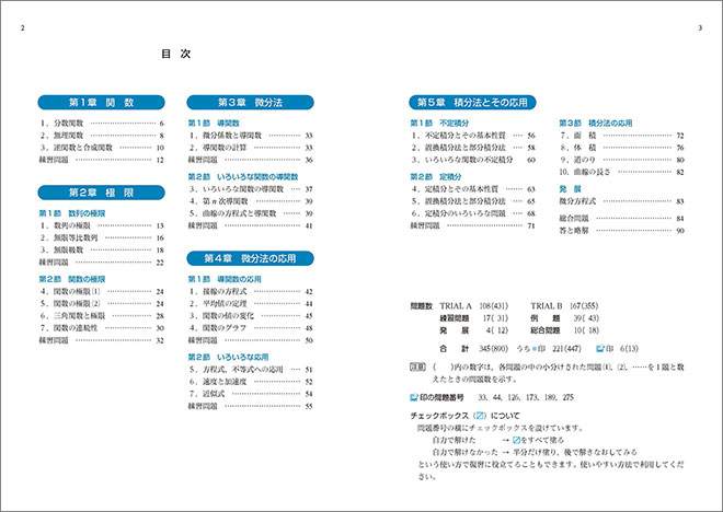 新課程　教科書傍用　3TRIAL　数学III 目次