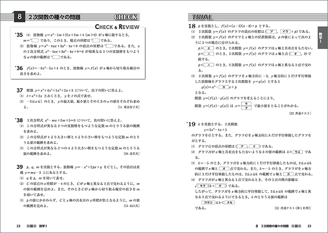 新課程　[大学入学共通テスト対策]　ニュースタンダード数学演習I・A＋II・B・C　受験編 内容1