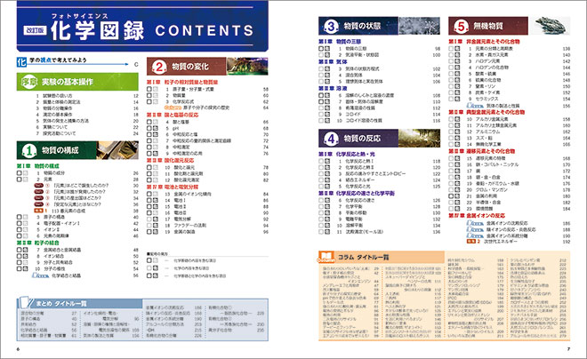 改訂版　フォトサイエンス化学図録 目次2