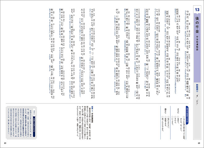 読解をたいせつにする 体系古典文法 準拠 古文の基礎をつくる はじめの古文 内容4