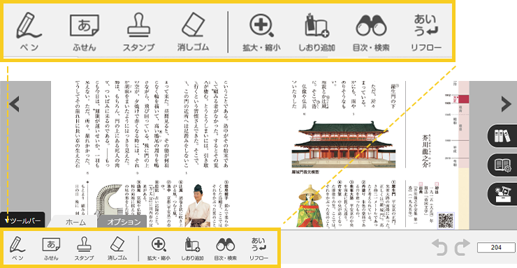 直感的なメニュー