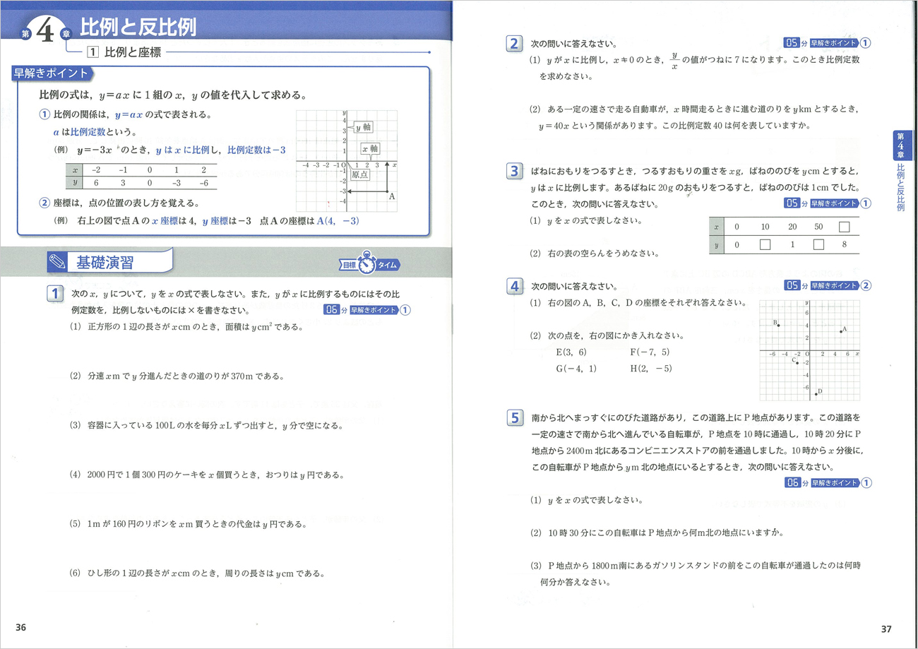 時間内に解く 実戦 テスト問題集 中1数学 チャート式の数研出版