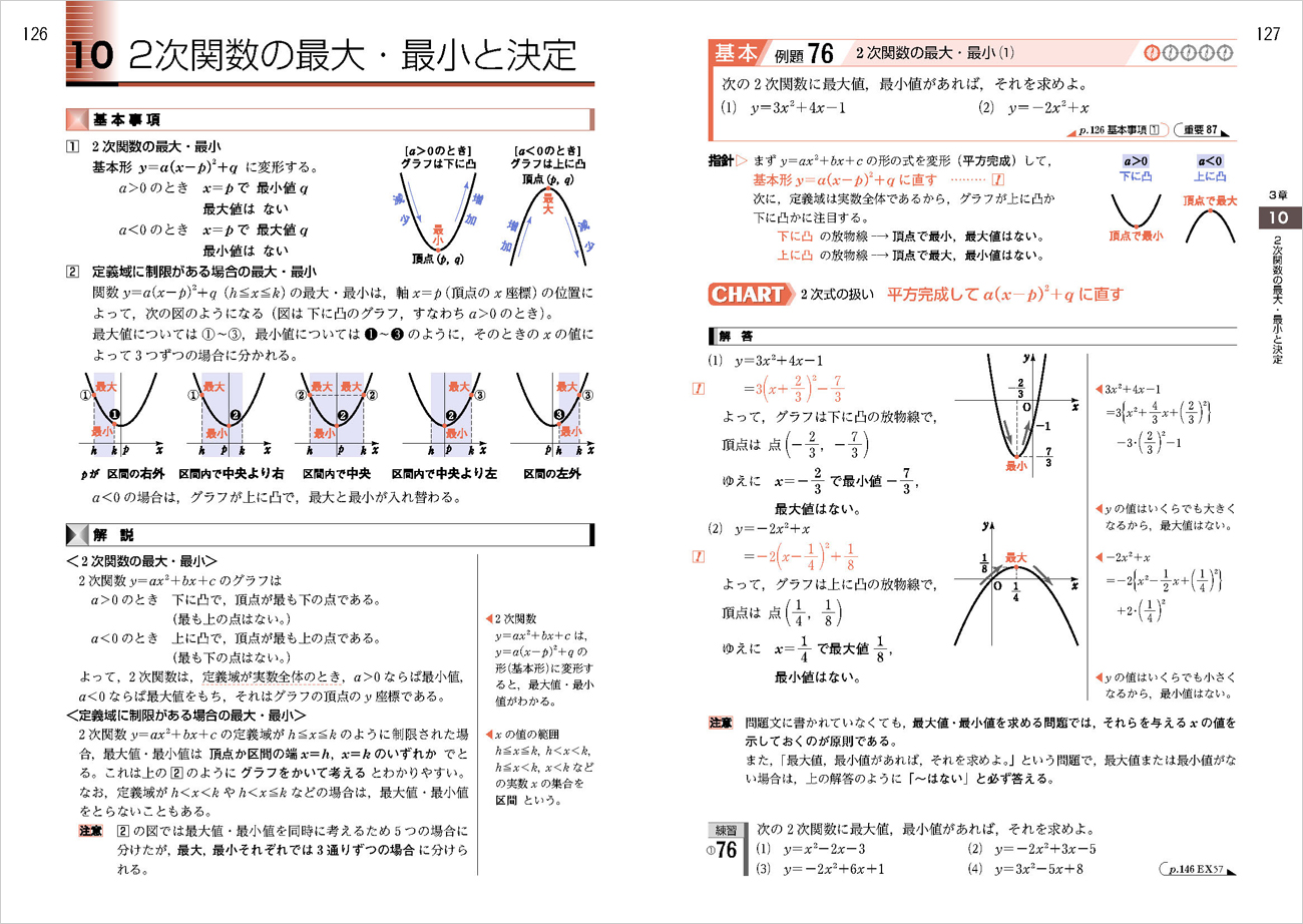 増補改訂版 チャート式 基礎からの数学I｜チャート式の数研出版