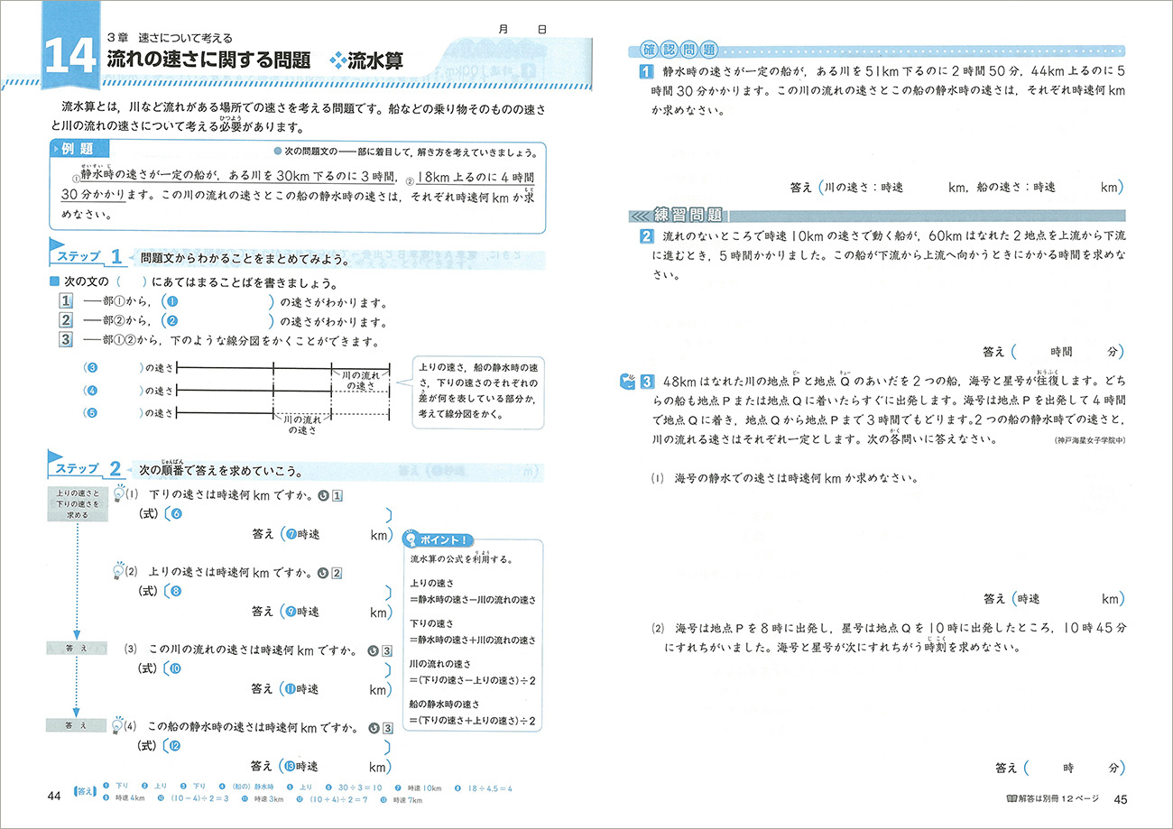 中学入試 算数文章題に強くなる 標準 チャート式の数研出版