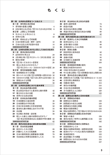改訂版　教科書準拠版　公共 整理ノート 目次