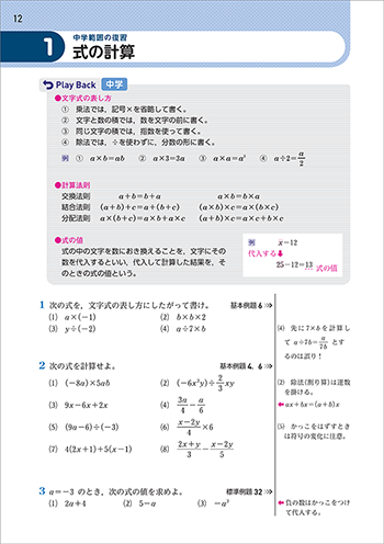 改訂版　チャート式　基礎と演習 数学I+A 内容4