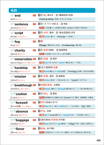 改訂版 必携 英単語 LEAP Basic 内容2