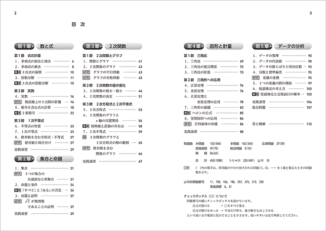 改訂版　教科書傍用　４プロセス　数学I 目次