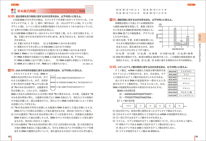 三訂版　リードLightノート生物基礎　－　リードC+（章末総合問題）