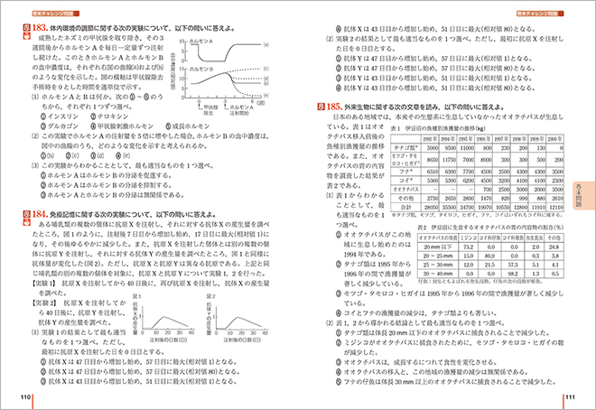 三訂版　リードLightノート生物基礎　－　巻末チャレンジ問題