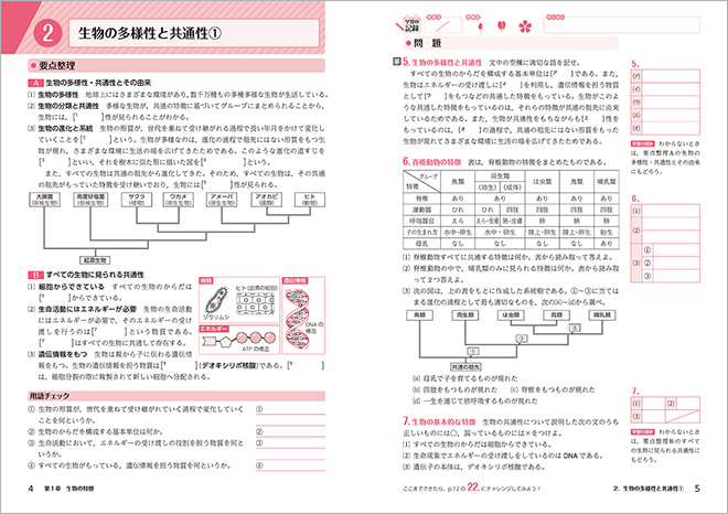 改訂版　生物基礎 学習ノート 内容1