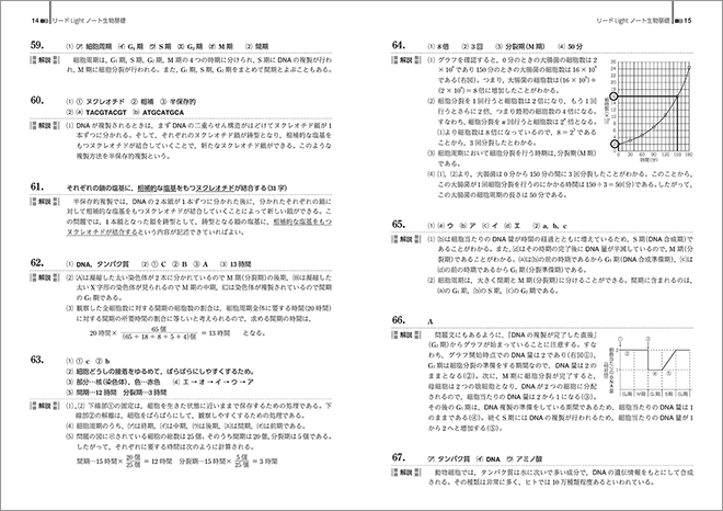三訂版　リードLightノート生物基礎　－　解答編