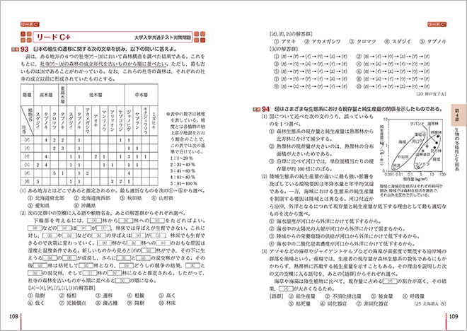 三訂版　リードα生物基礎　リードC＋